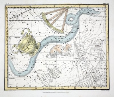 The Constellations (Plate XXVI) Hydra, Sextan